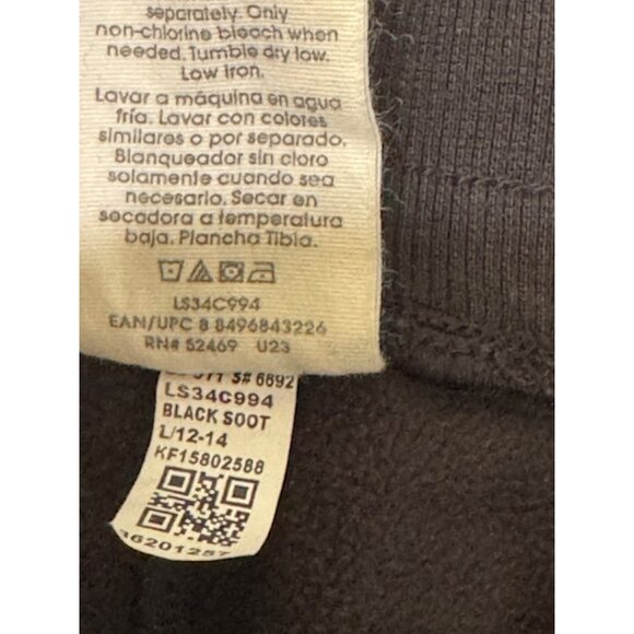 Love & Sports Recycled Polyester Joggers Black Soot Size L - Picture 5 of 8